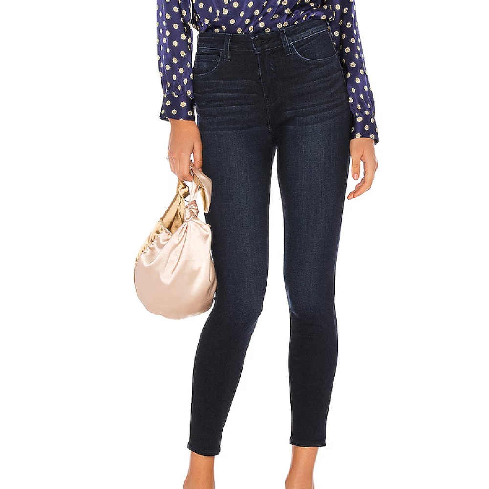 L’Agence Margot Skinny Crop High-Rise Jean in Eclipse
